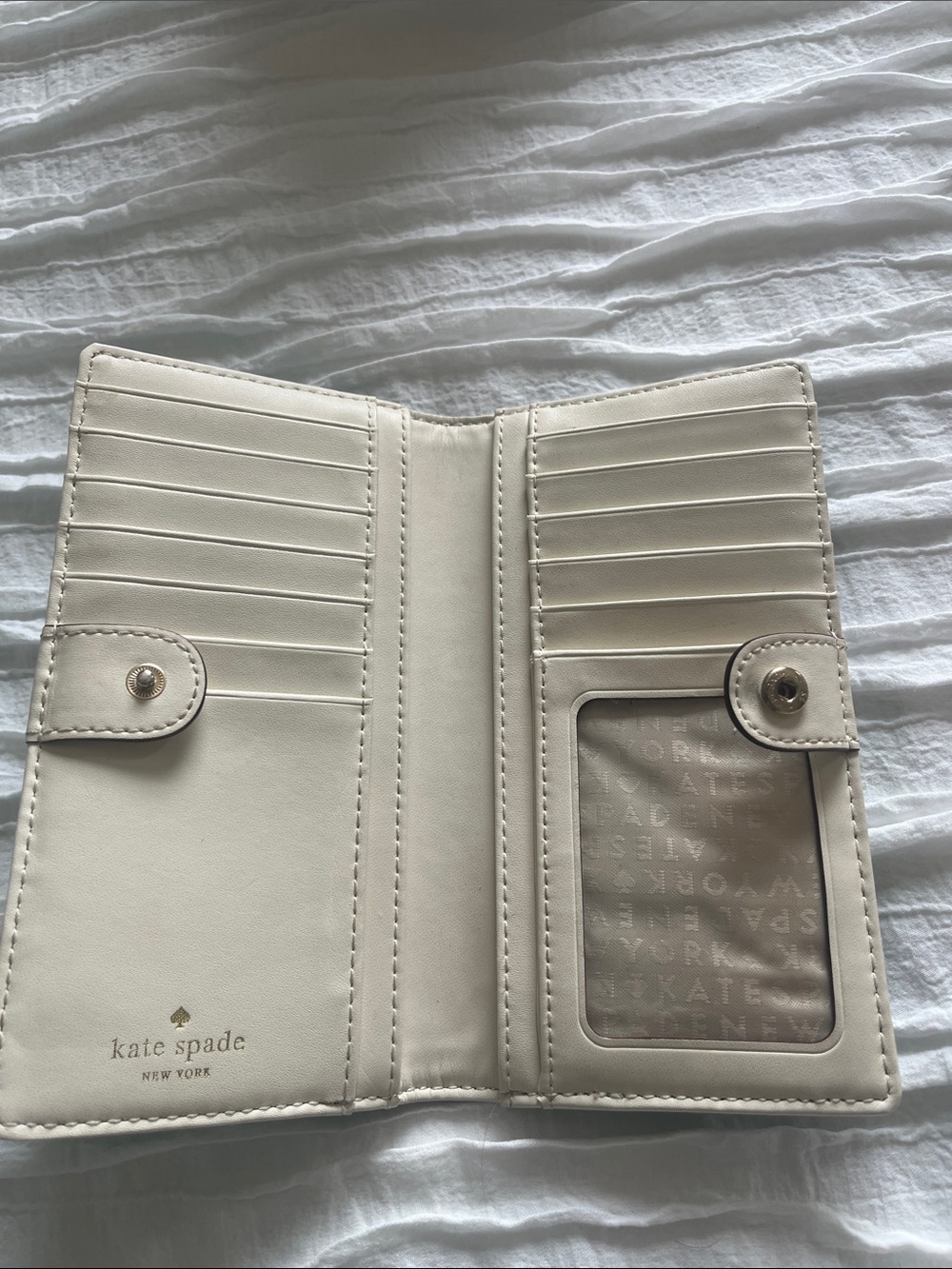 kate spade Emerald Green Saffiano Long Wallet - Picture 3 of 4